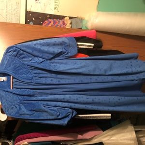 women's blue robe